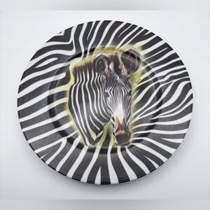 Email De Limoges Zebra Dinner Plate Godinger Fiorilli African Safari Boho Fun